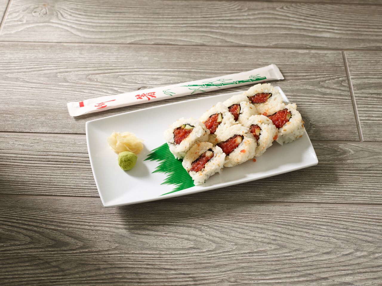 Order Spicy Tuna Roll food online from Sun Sushi store, Northridge on bringmethat.com
