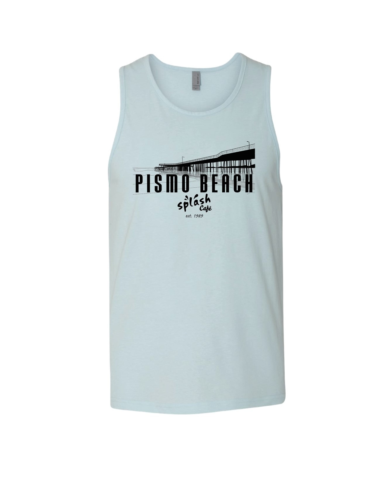 Order Tank Top - Pier Design (Ice Blue) food online from Splash Cafe store, Pismo Beach on bringmethat.com