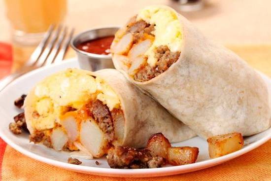 Order Sausage Burritos food online from Soup Kettle Grill store, Meridian on bringmethat.com