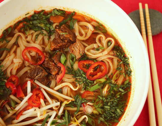 Order Curry Beef Stew Noodle food online from Veggie House store, Las Vegas on bringmethat.com