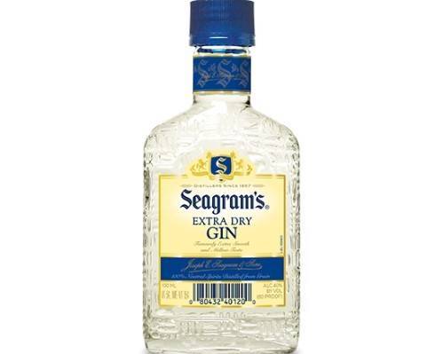 Order Seagram's Extra Dry Gin, 375mL bottle (40% ABV) food online from Central Liquor Market store, Los Angeles on bringmethat.com