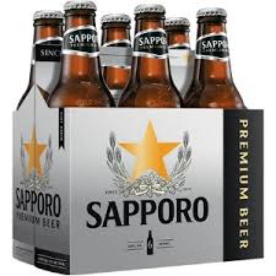 Order Sapporo Premium 6PK food online from Sandy Liquor store, San Luis Obispo on bringmethat.com
