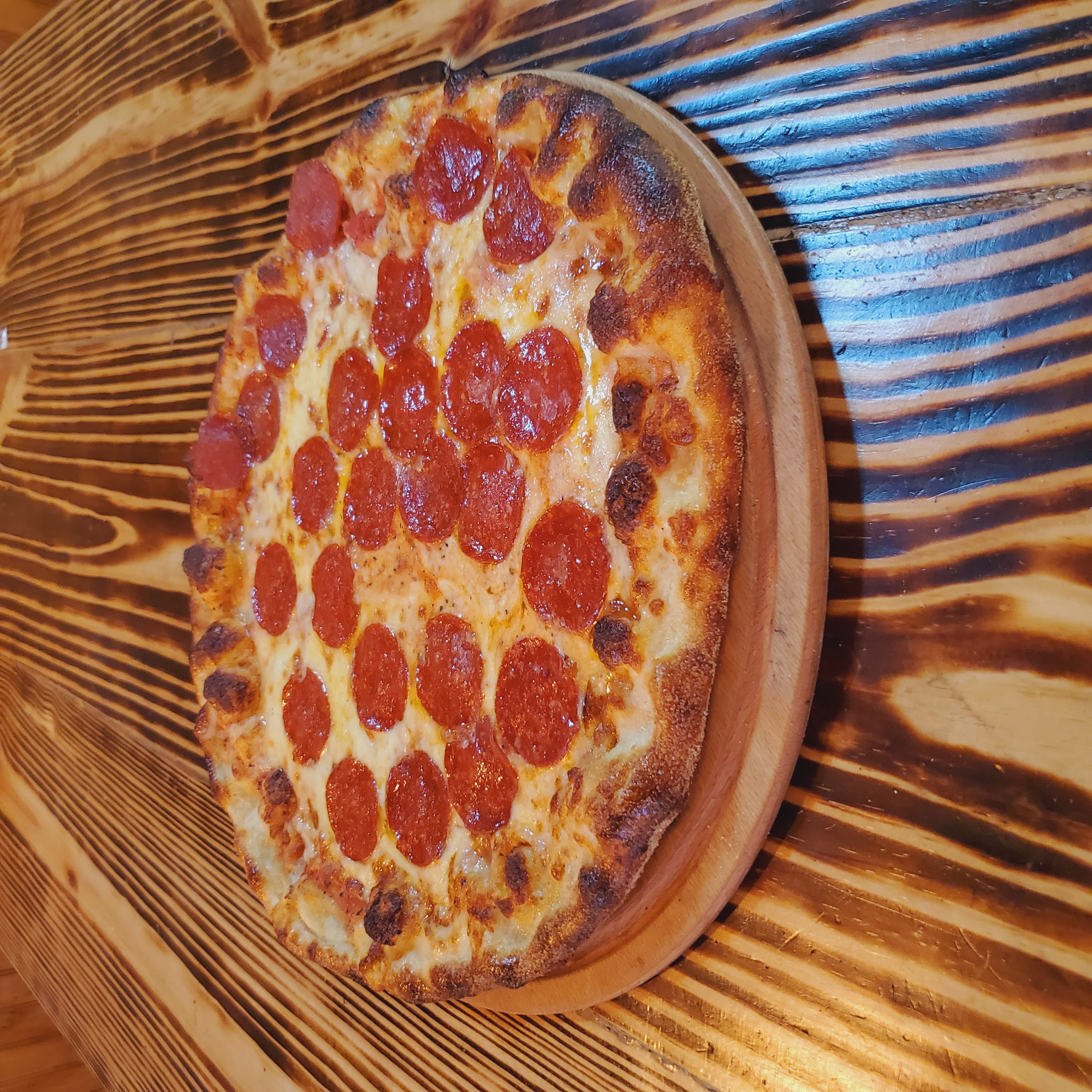 Order 37. Pepperoni Pizza food online from Mosaic Cafe Eatery store, Virginia Beach on bringmethat.com