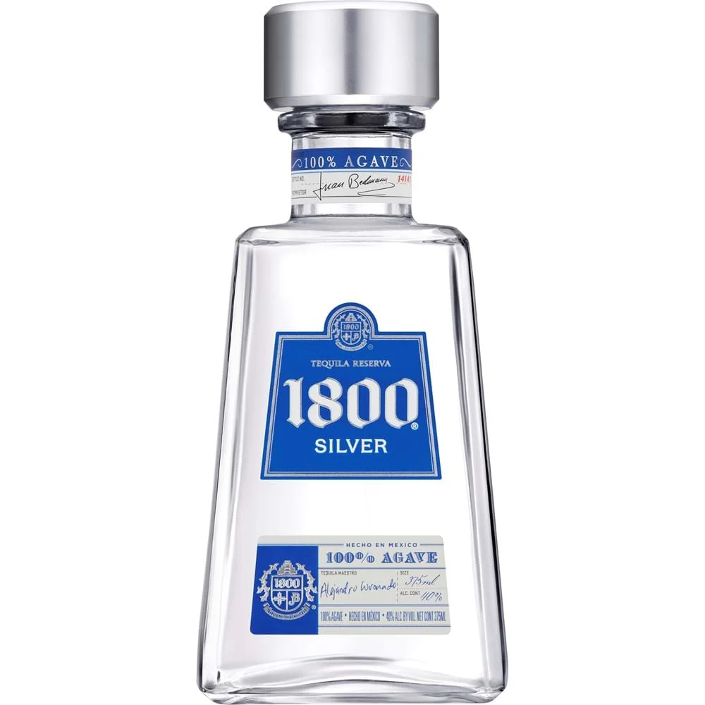 Order 1800 Reserva Silver Tequila 375 ml. food online from Mirage Wine & Liquor store, Palm Springs on bringmethat.com