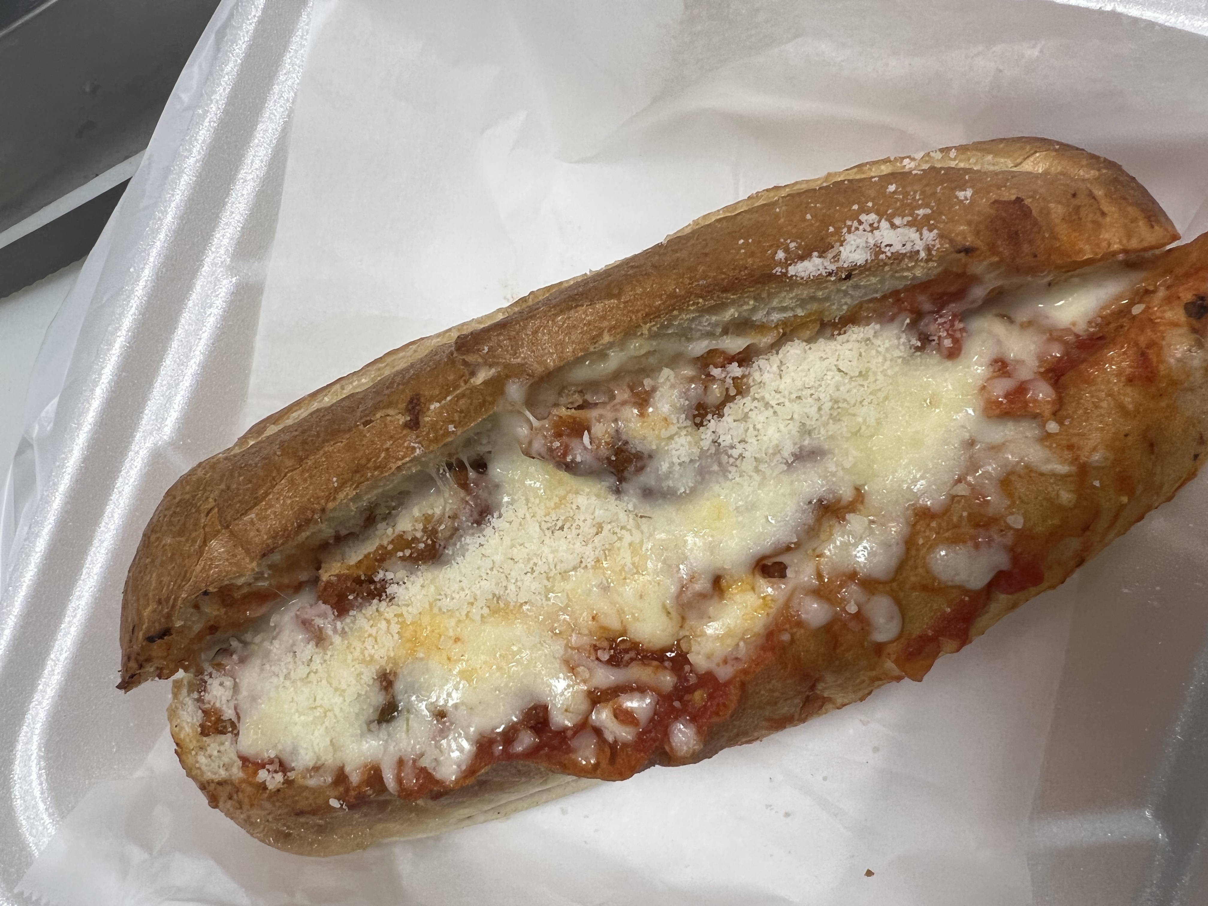 Order Chicken Parmesan Sub food online from Downtown Pizza store, Blacksburg on bringmethat.com