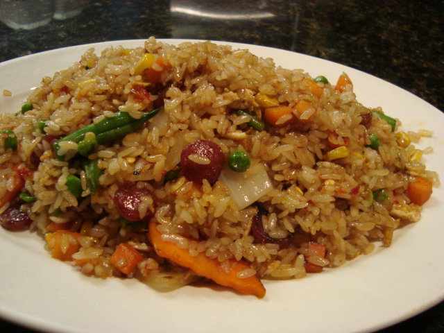 Order 22. Chinese Sausage Fried Rice food online from The Lemongrass Cafe store, Tumwater on bringmethat.com