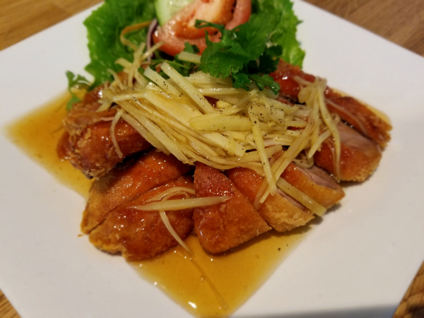 Order SP9. Honey-Ginger Duck food online from Thai Pk Restaurant store, Portland on bringmethat.com