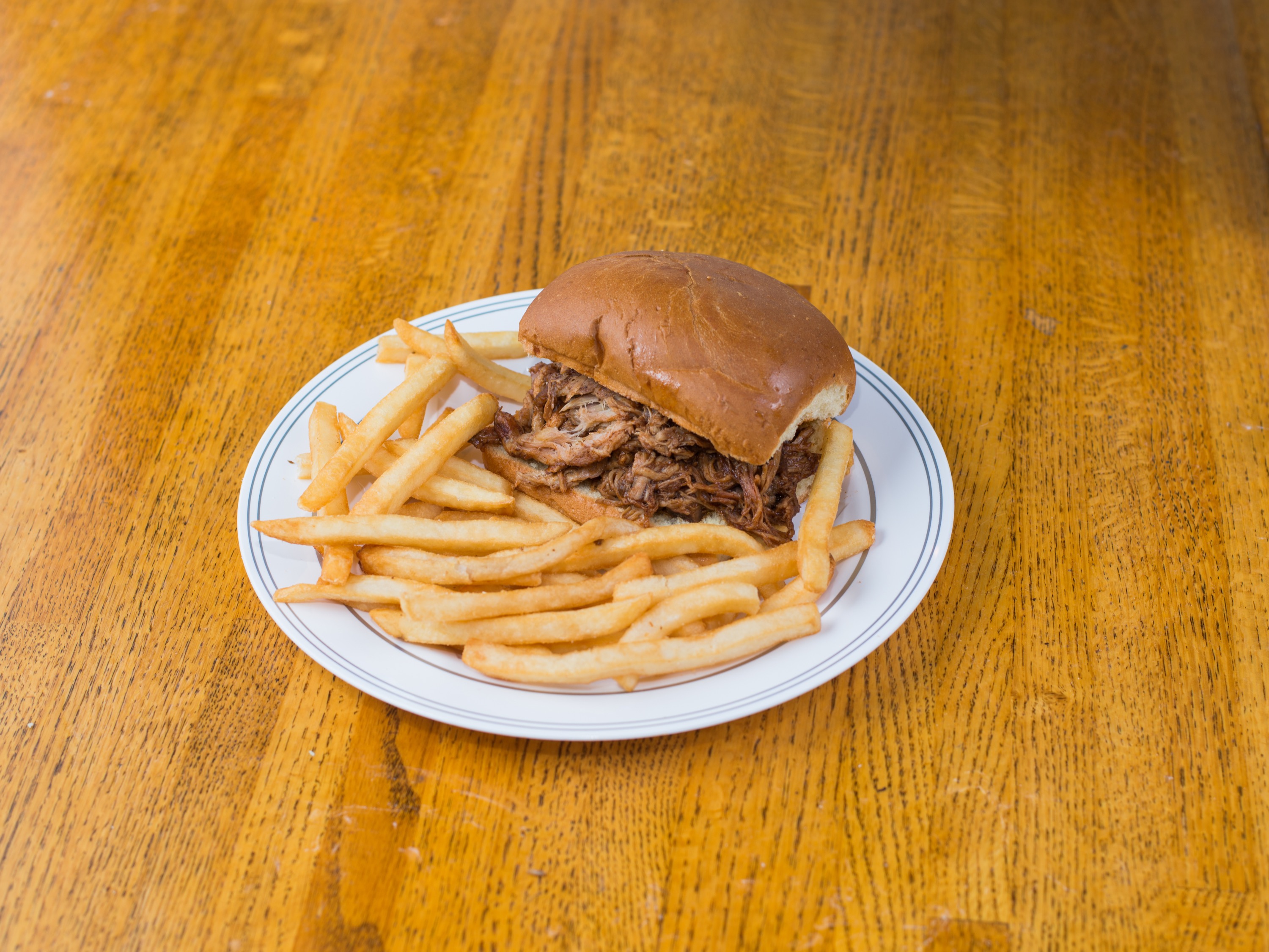 Order Smoked BBQ Pulled Pork food online from Russell Barbecue store, Countryside on bringmethat.com