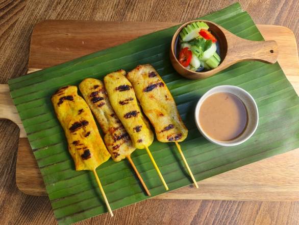 Order Chicken Satay food online from Celadon Thai Kitchen store, Los Angeles on bringmethat.com