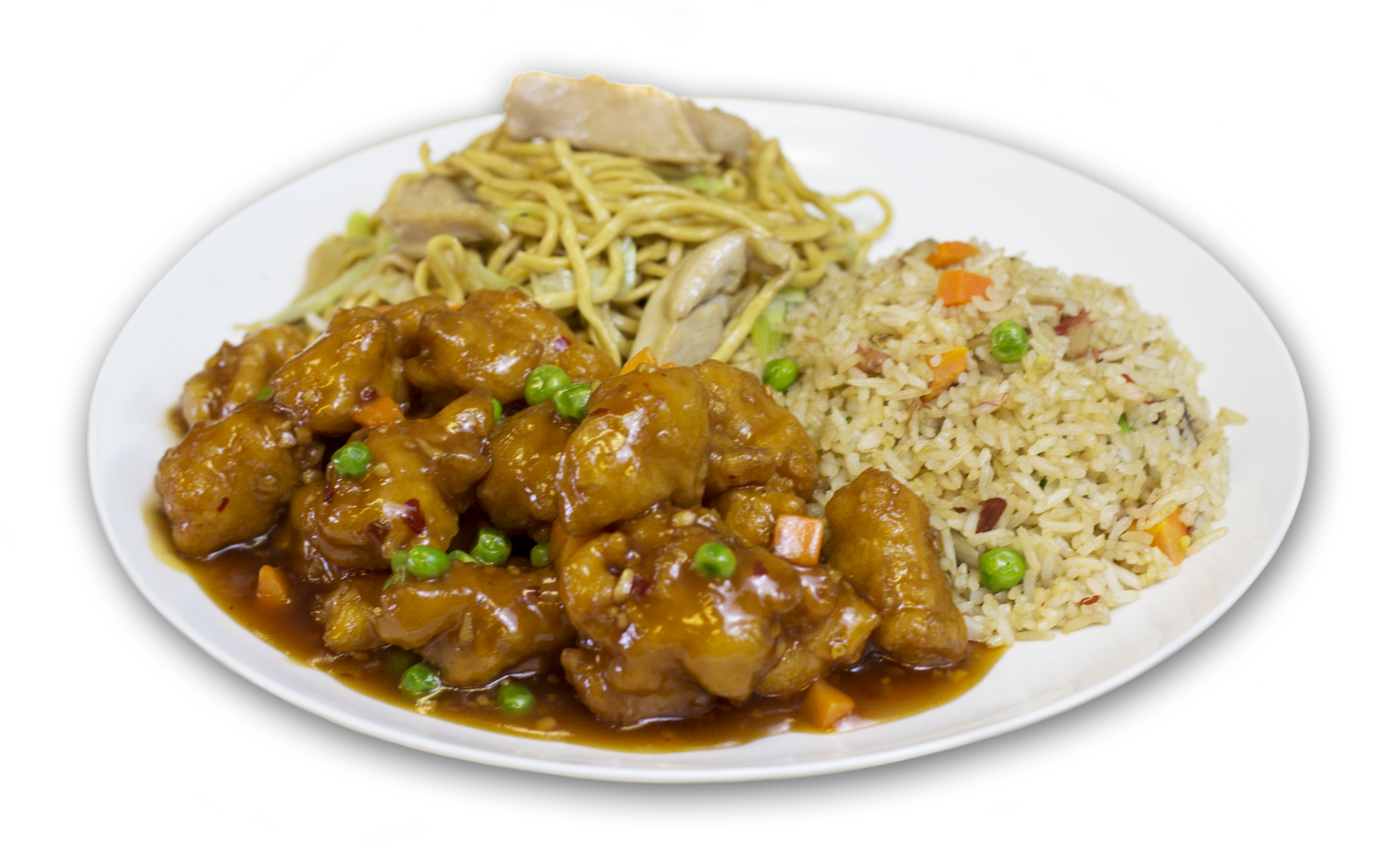 Order C1. Garlic Chicken Combo Plate food online from China Cafe store, Turlock on bringmethat.com
