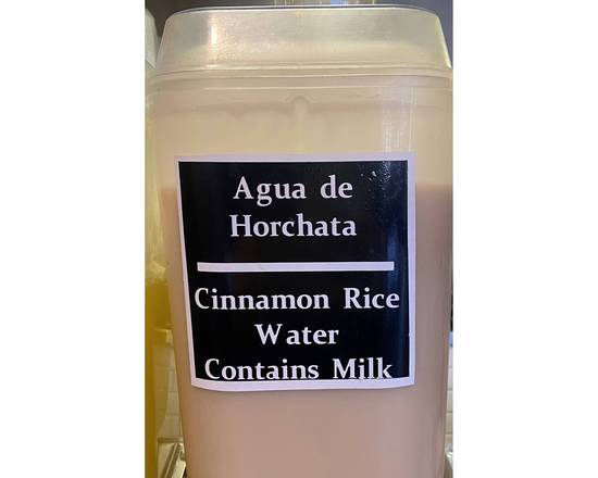 Order Agua de Horchata (20 oz) food online from Casa Pasilla store, Santa Clarita on bringmethat.com