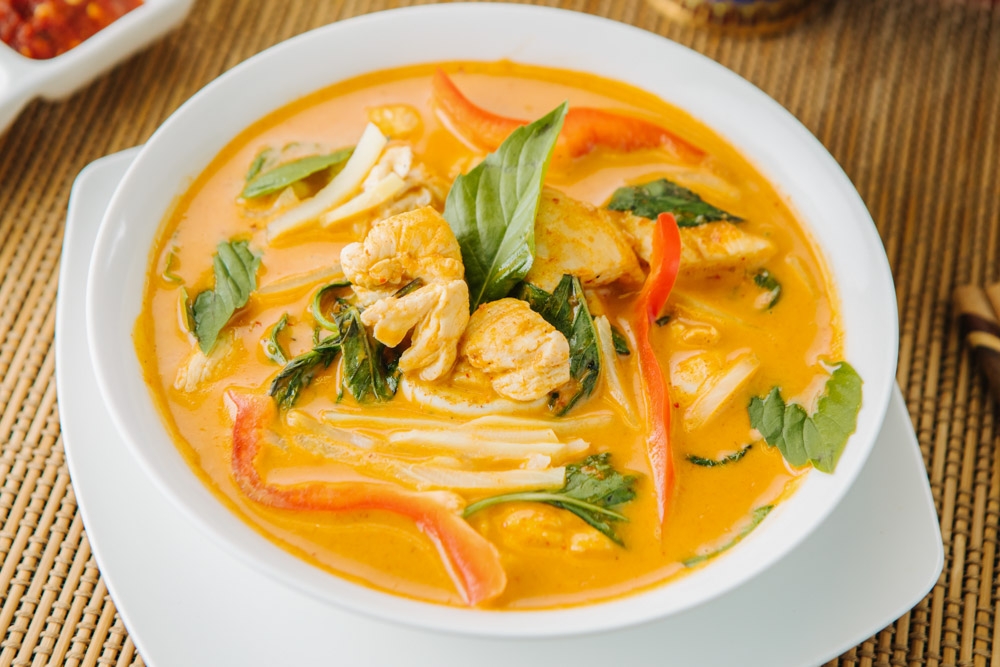Order Red Curry food online from Banana Leaf Thai Cuisine store, Dallas on bringmethat.com
