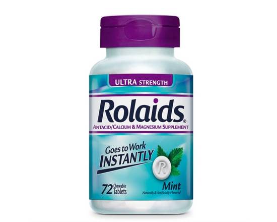 Order Rolaids Ultra Strength Mint 72 ct food online from McLean Ave Pharmacy store, Yonkers on bringmethat.com