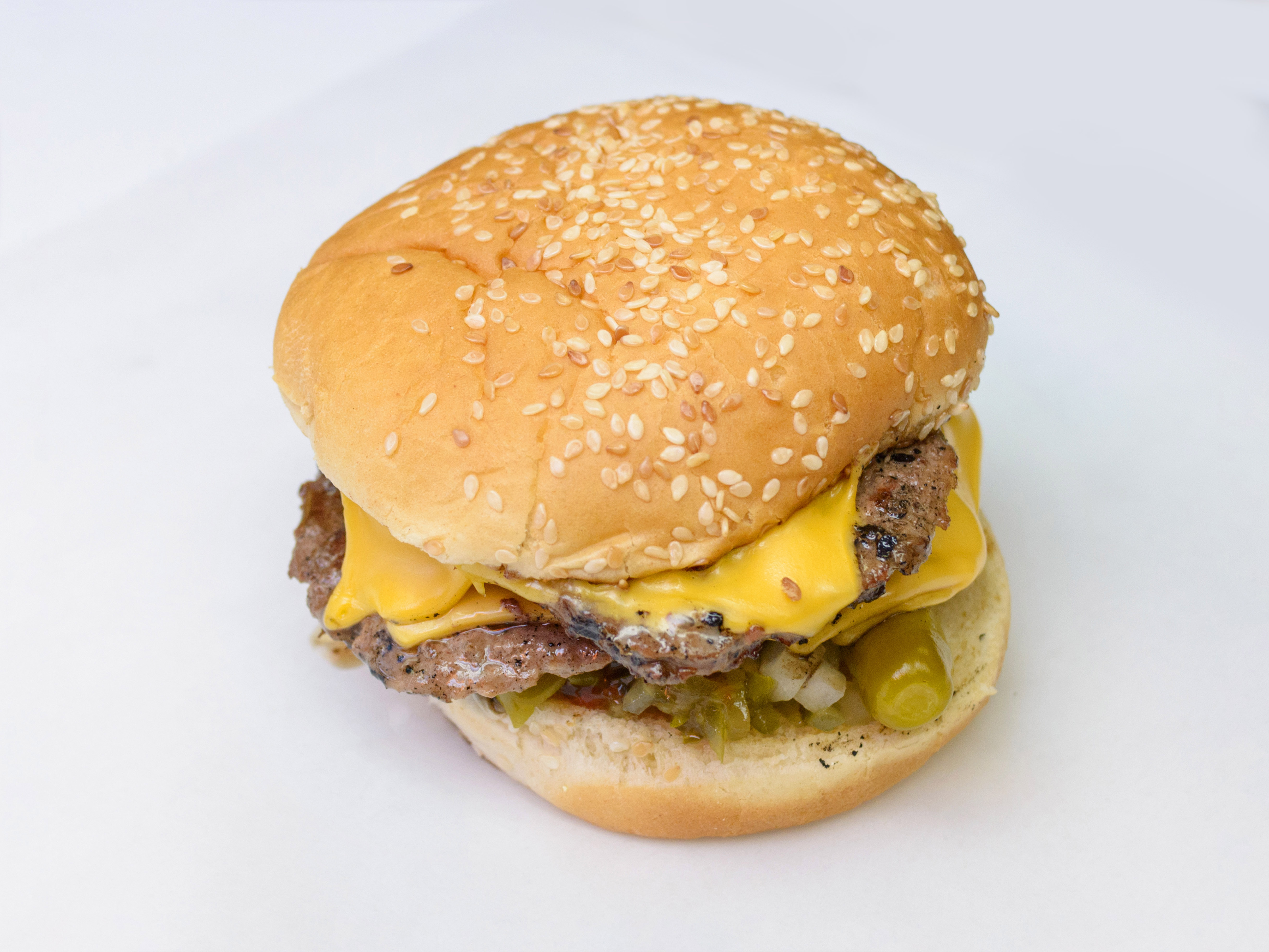 Order Double Cheeseburger food online from Mustard's last stand store, Evanston on bringmethat.com