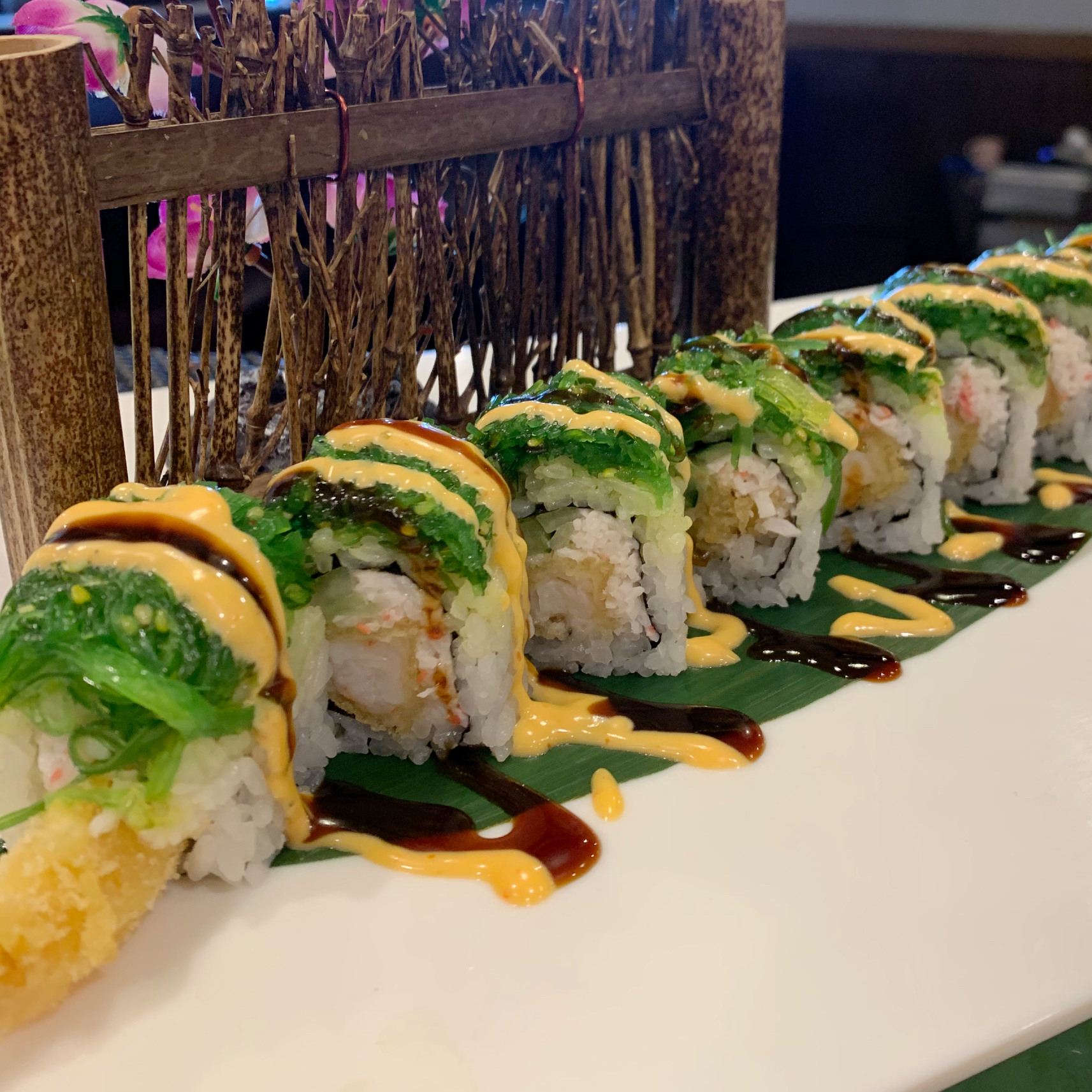 Order S35. Sea Monster Roll (8pcs) food online from Red 88 Asian Bistro store, South Jordan on bringmethat.com