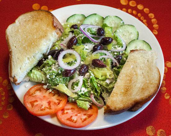 Order Greek Salad food online from Sparta Pizza & Pasta House store, Lynnwood on bringmethat.com