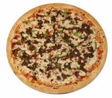 Order 12" STEAK PIZZA food online from Mamma Mia's store, Winston Salem on bringmethat.com
