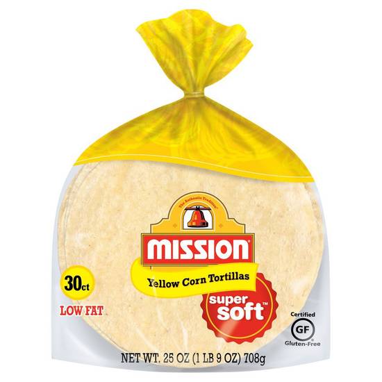 Order Mission · Low Fat Gluten Free Super Soft Yellow Corn Tortillas (30 ct) food online from United Supermarkets store, Plainview on bringmethat.com
