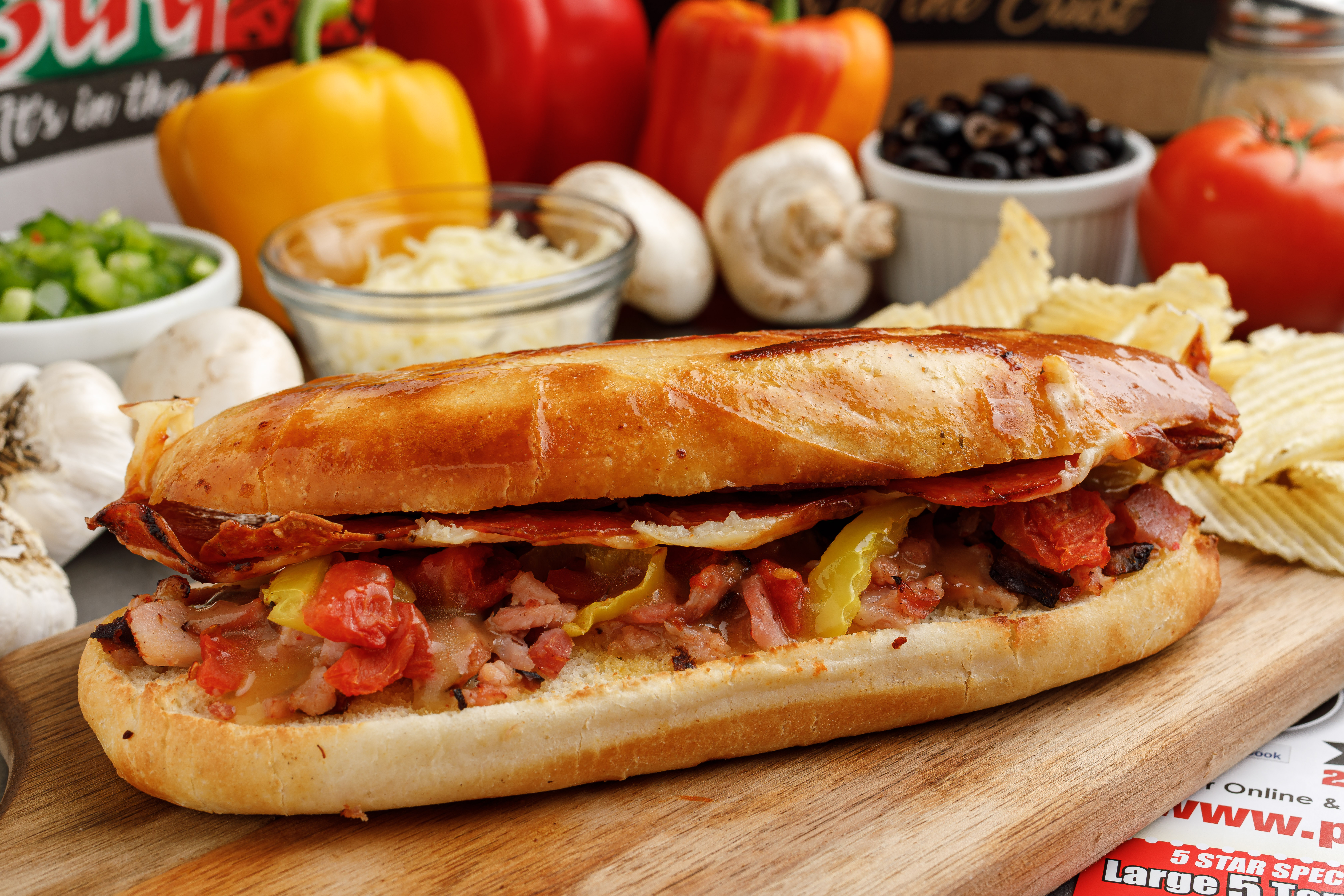Order Traditional Sub Sandwich food online from Pizza by the Guy store, Owensboro on bringmethat.com