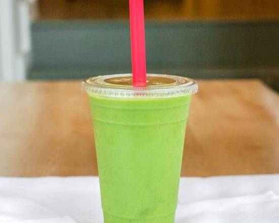 Order Green Moringa Smoothie food online from Revolucion Coffee + Juice store, San Antonio on bringmethat.com