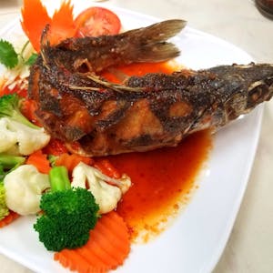 Order Fried Whole Fish food online from Nine Elephants store, Corning on bringmethat.com