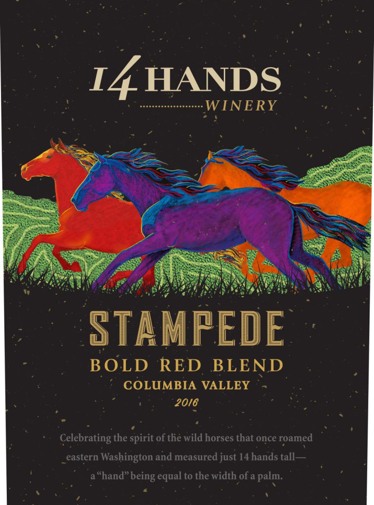 Order 14 Hands Stampede Red Blend 2016 - 750mL food online from Cactus Food Mart store, Scottsdale on bringmethat.com