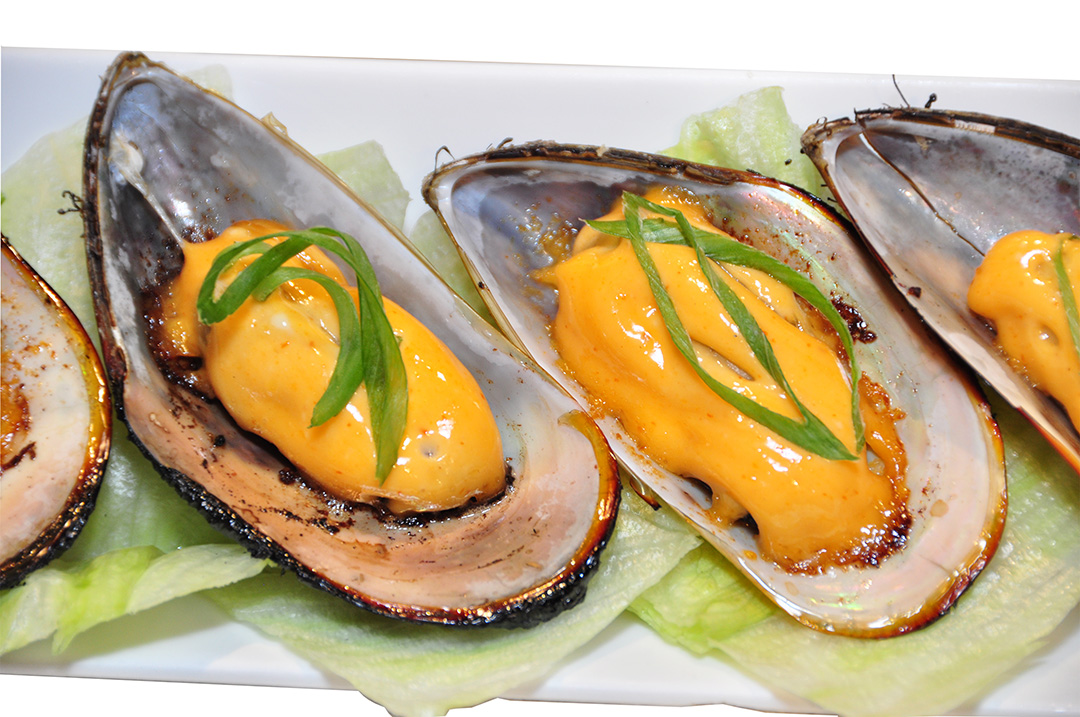 Order Dynamite Mussels food online from Rock Japanese Cuisine store, San Francisco on bringmethat.com