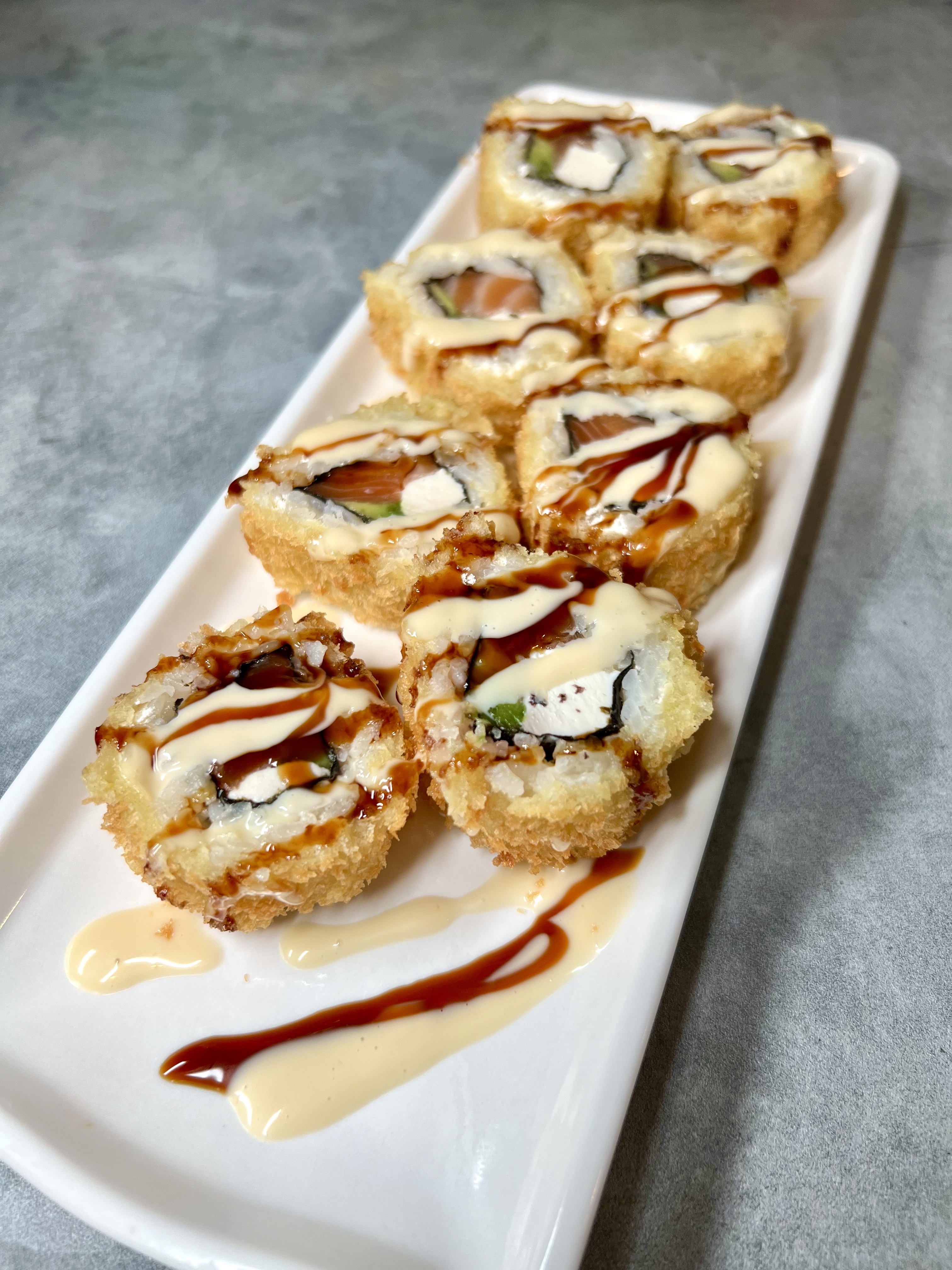 Order Fried Philly Roll food online from J Sushi store, Orange on bringmethat.com
