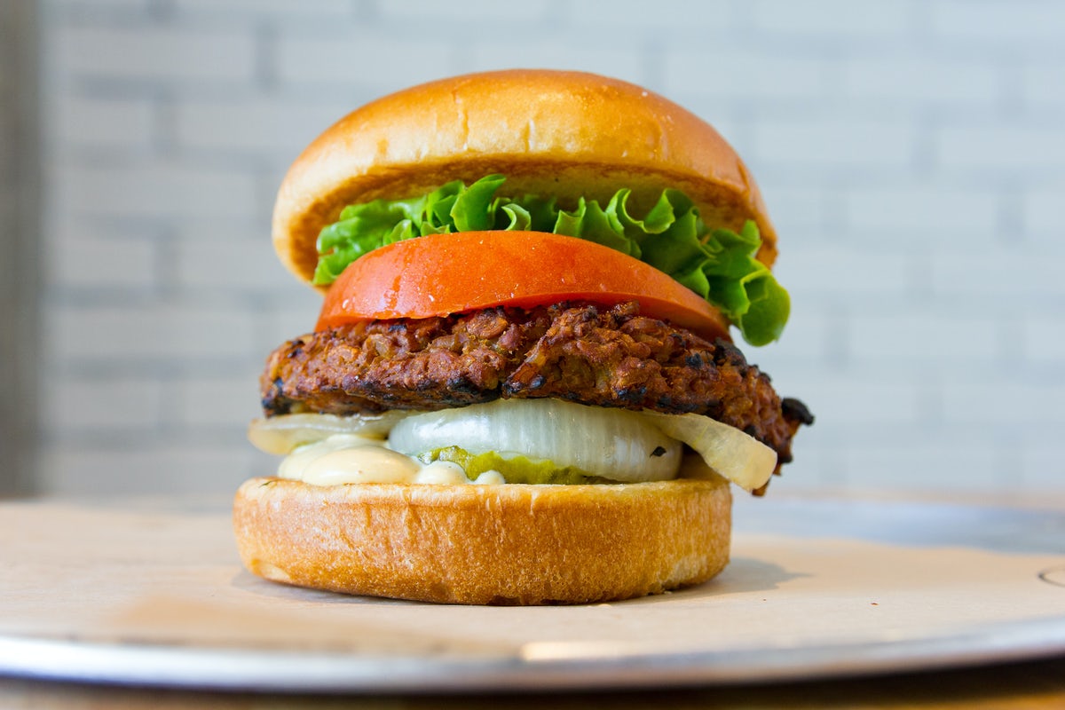 Order Veggie Burger food online from Bgr The Burger Joint store, Atlanta on bringmethat.com