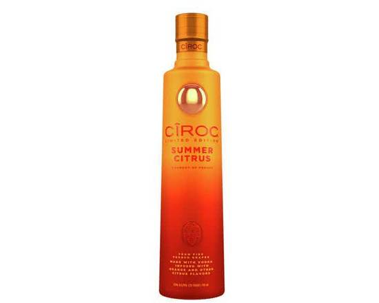 Order Ciroc Summer Citrus, 750mL bottle (35% ABV) food online from Moby Liquor store, Los Angeles on bringmethat.com