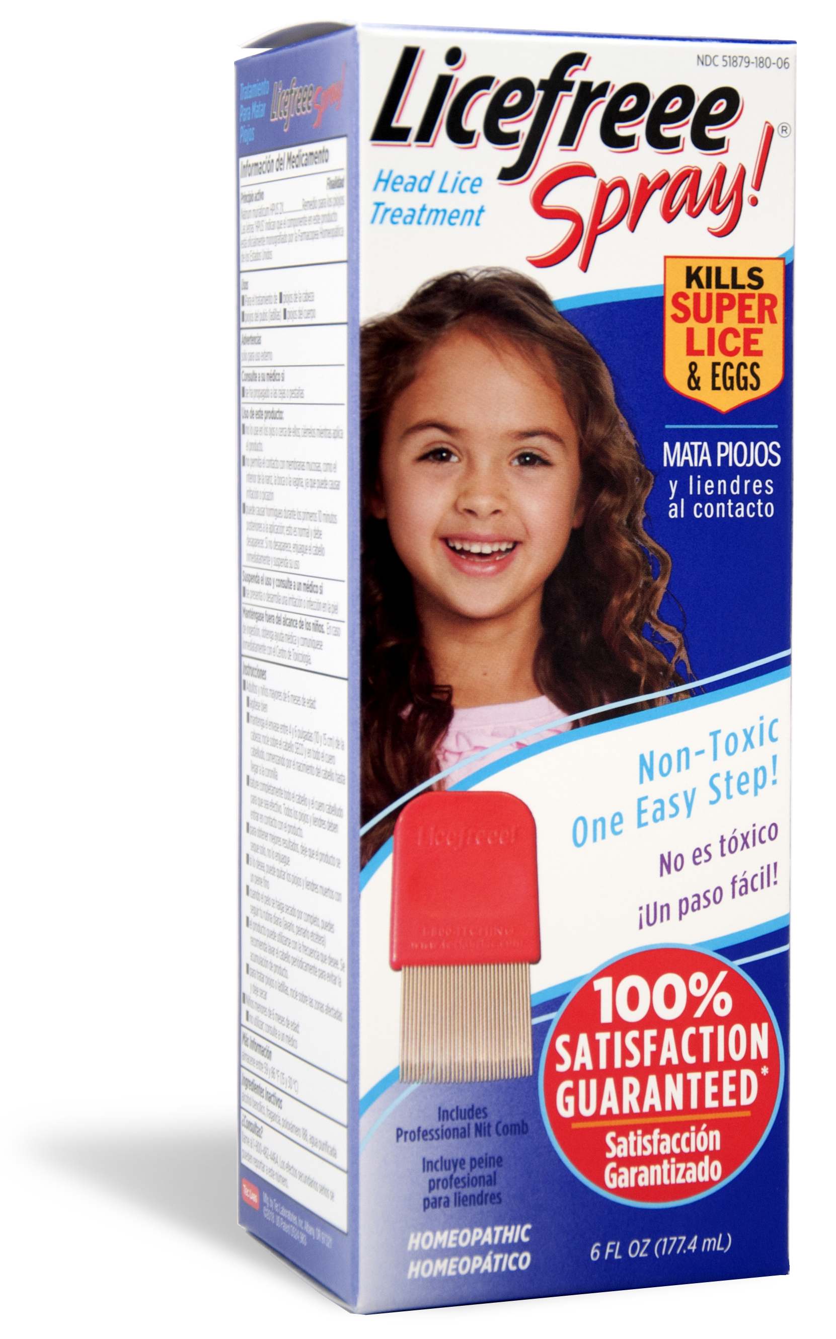 Order Licefreee Spray Head Lice Treatment, Kills Super Lice & Eggs - 6 oz food online from Rite Aid store, ELMIRA on bringmethat.com