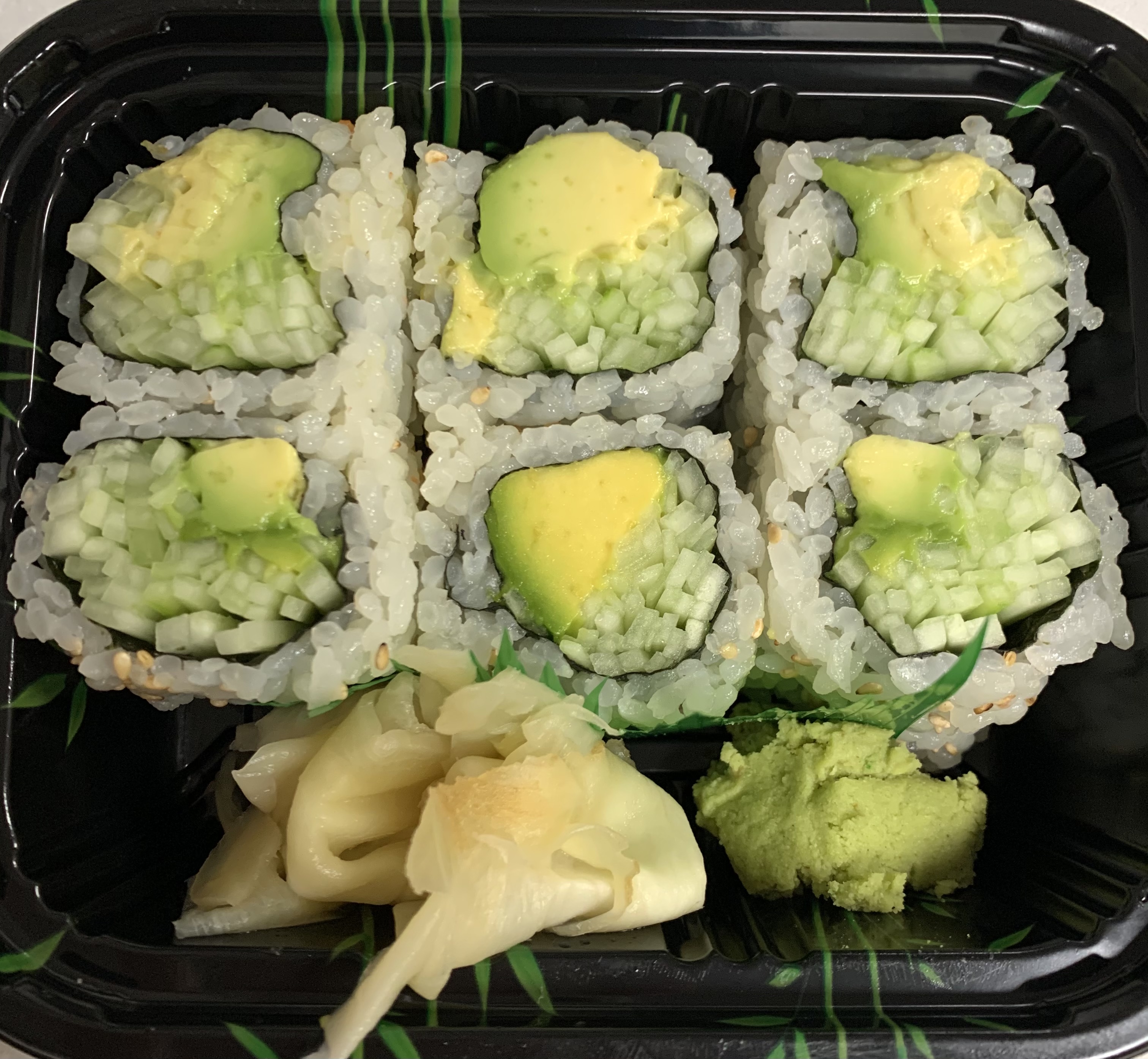 Order Avocado Cucumber Roll food online from Musashi Asian Cuisine store, Brooklyn on bringmethat.com