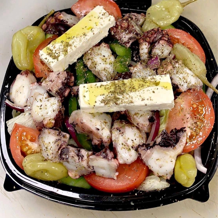 Order Cold Octopus Salad food online from Kalamata Kitchen store, Oak Park on bringmethat.com