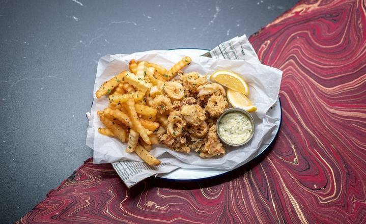 Order Calamari + Fries food online from The Codfather store, Redondo Beach on bringmethat.com