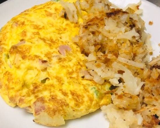 Order Meat Lovers Omelet food online from Clarke Off Campus store, Evanston on bringmethat.com