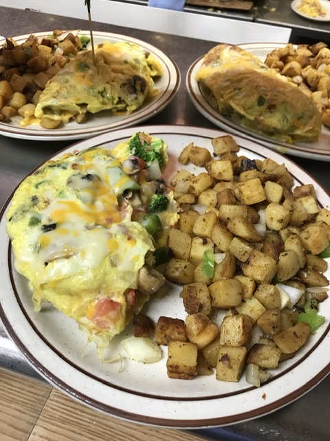 Order Vegetarian Omelette food online from Waffles Breakfast & Lunch store, Salinas on bringmethat.com