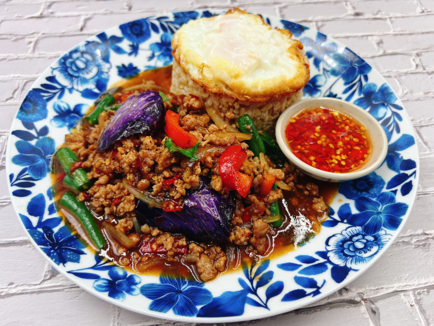 Order Kra Prow Moo Sub  food online from Thai Diva Cuisine store, Woodside on bringmethat.com