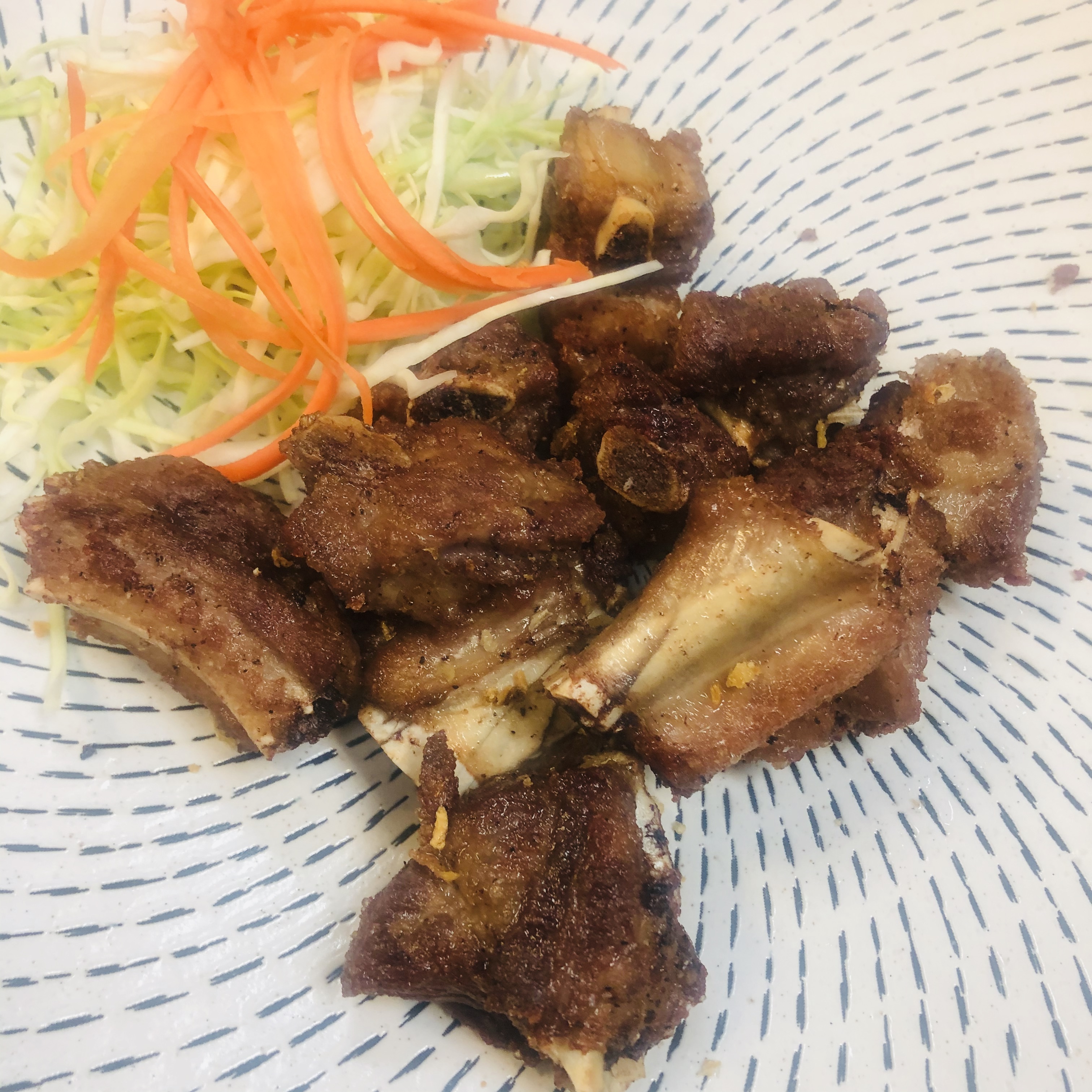 Order A17. Fried Pork ribs  food online from Bangkok Orchid Thai Restaurant store, Irving on bringmethat.com
