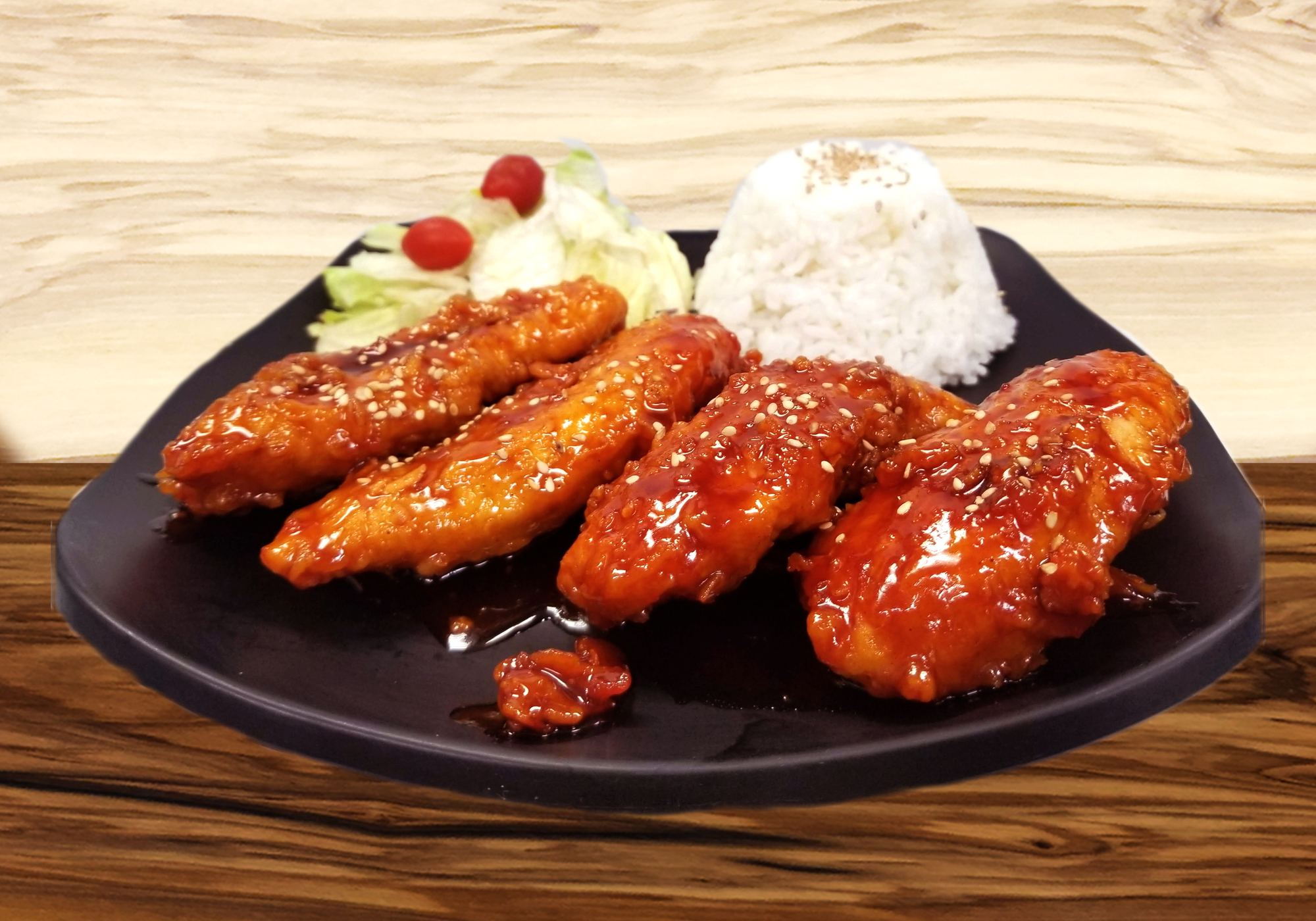 Order 41. Gochujang Glazed Chicken food online from Spoon House store, Champaign on bringmethat.com