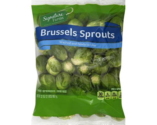 Order Signature Farms · Brussels Sprouts (32 oz) food online from Albertsons store, Hillsboro on bringmethat.com