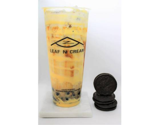 Order Oreo Brulee Boba Milk  food online from Leaf N Cream store, Tustin on bringmethat.com