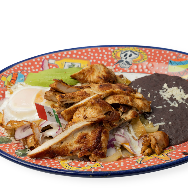 Order Chilaquiles (New) food online from La Fortaleza store, Garfield on bringmethat.com