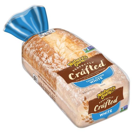 Order Nature's Own · Perfectly Crafted Thick White Bread (22 oz) food online from United Supermarkets store, Plainview on bringmethat.com