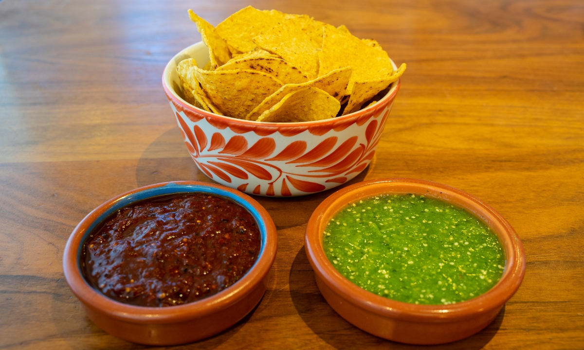 Order Chips & Two Salsas food online from Copita Tequileria Y Comida store, Sausalito on bringmethat.com