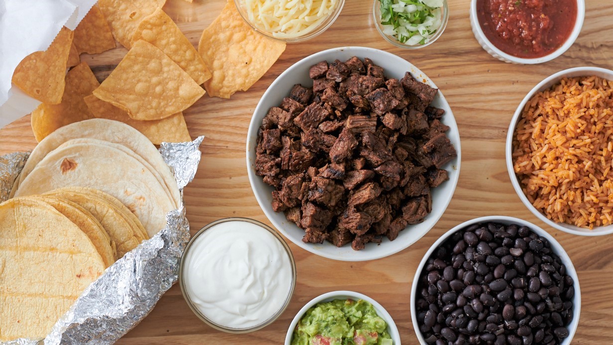 Order STEAK TACO MEAL KIT food online from Burrito Beach store, Chicago on bringmethat.com
