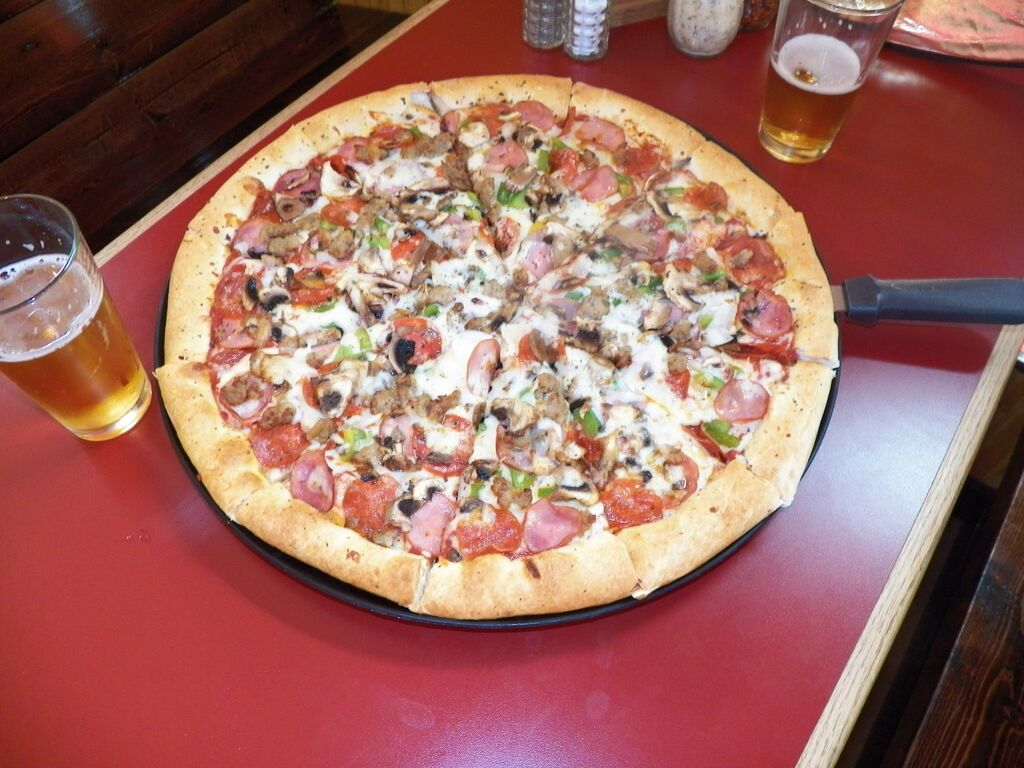 Order Make Your Own 18" Big Dave Pizza food online from DoubleDave's Pizza Works store, Austin on bringmethat.com