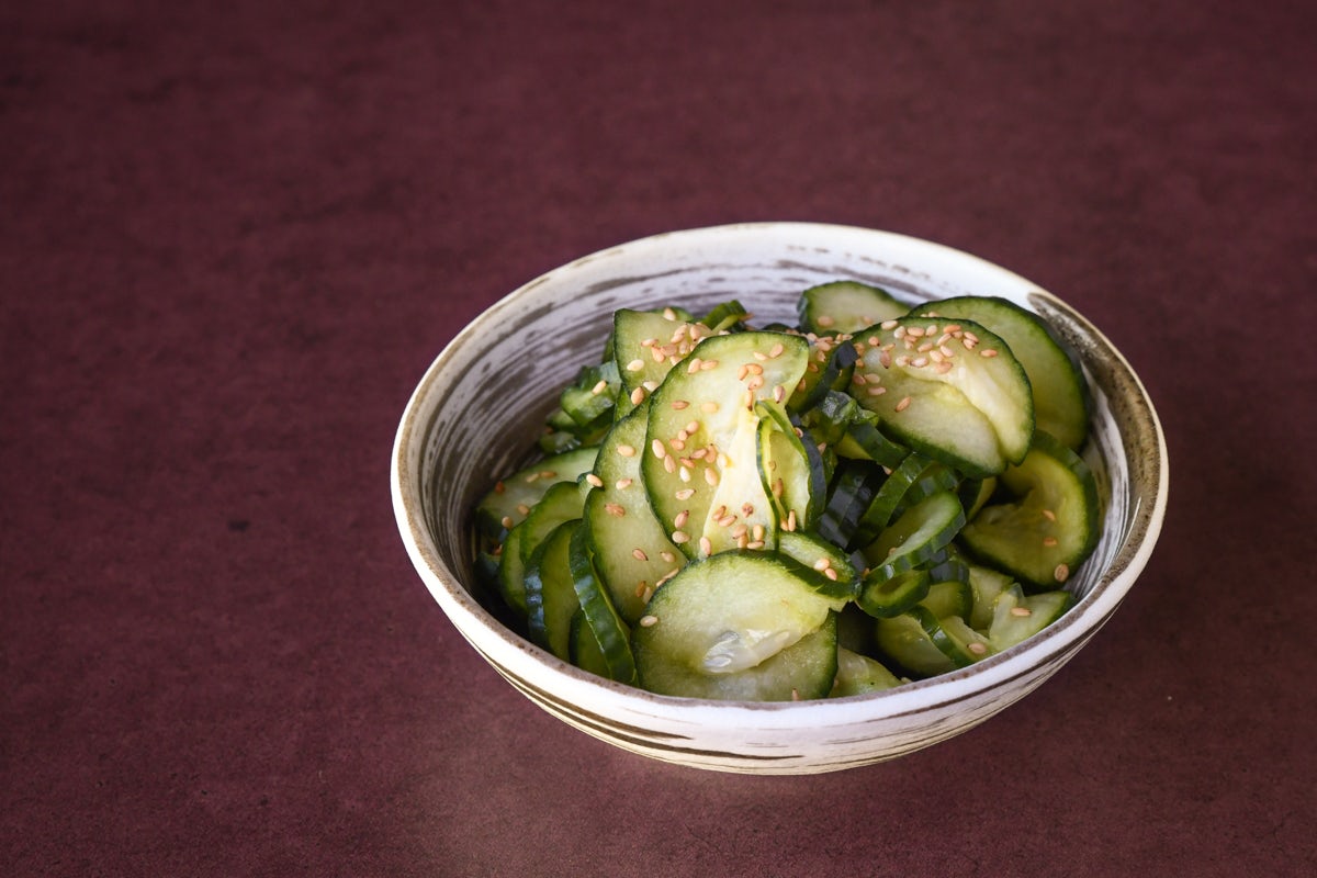 Order CUCUMBER SUNOMONO (VG) food online from Blue Sushi Sake Grill store, Lincoln on bringmethat.com