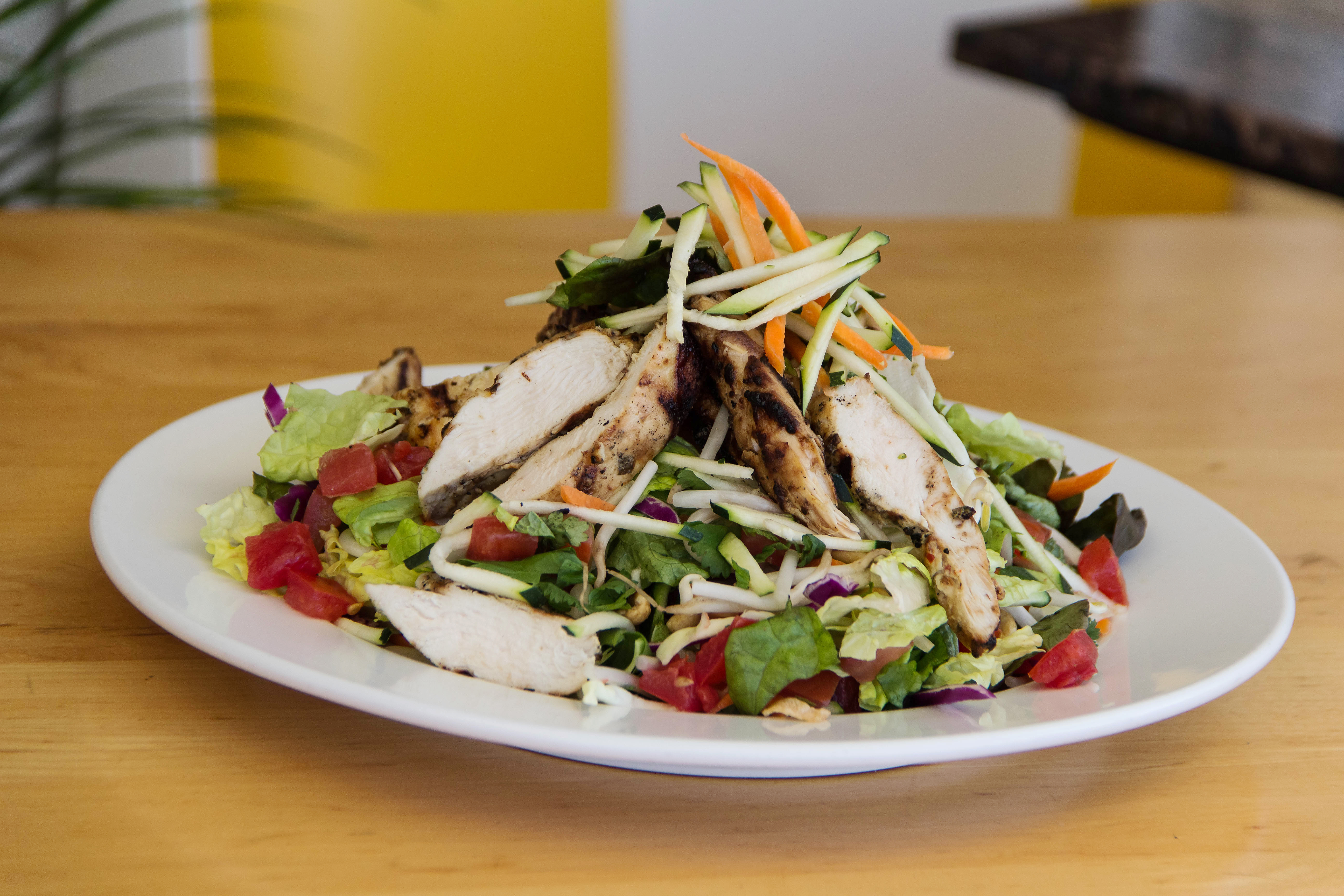 Order Thai Grilled Chicken Salad - Individual food online from Sammy's Woodfired Pizza store, San Diego on bringmethat.com