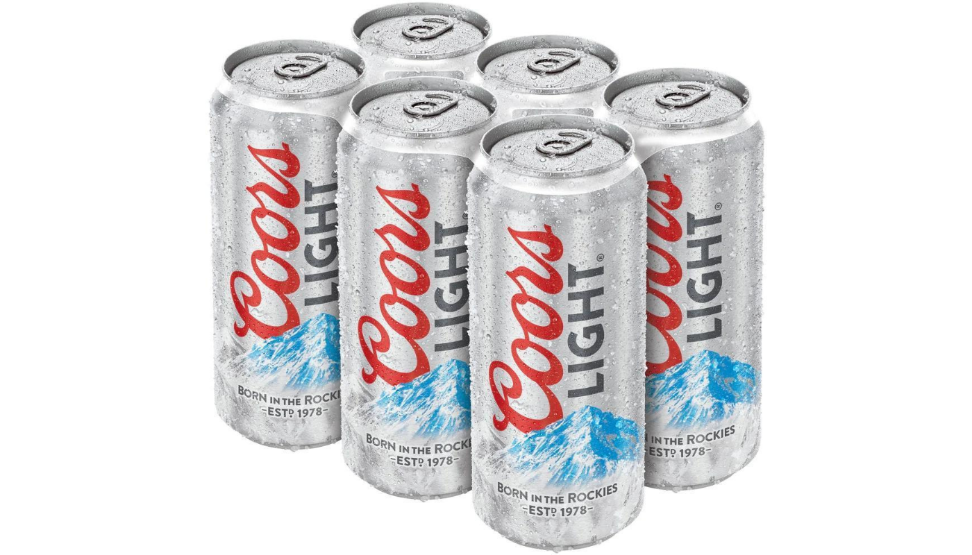 Order Coors Light 6 Pack 16 oz Cans food online from House Of Cigar & Liquor store, Redondo Beach on bringmethat.com