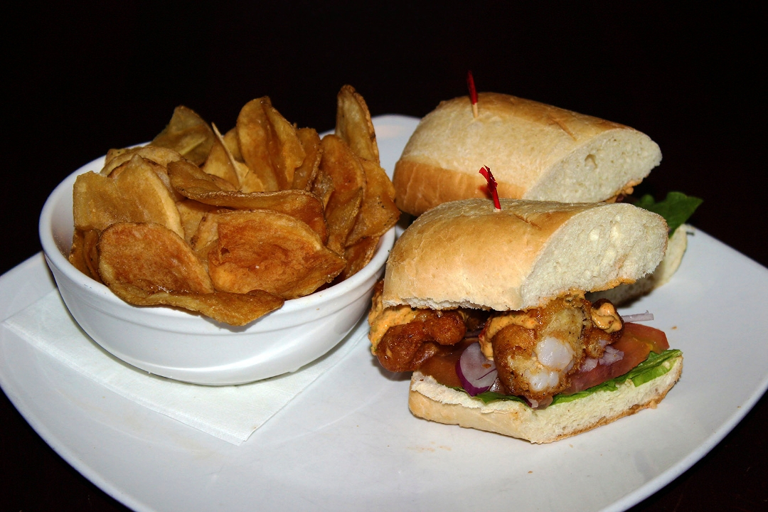 Order Shrimp Po' Boy food online from Three Kings Public House store, St Louis on bringmethat.com